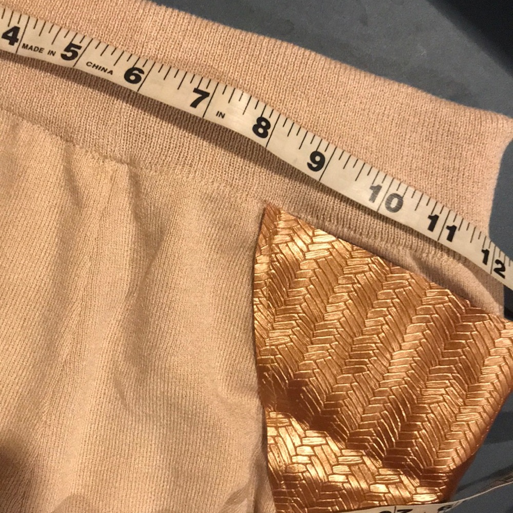 2 piece Lounge Set top pant Size SM Leather Detail - Picture 9 of 11